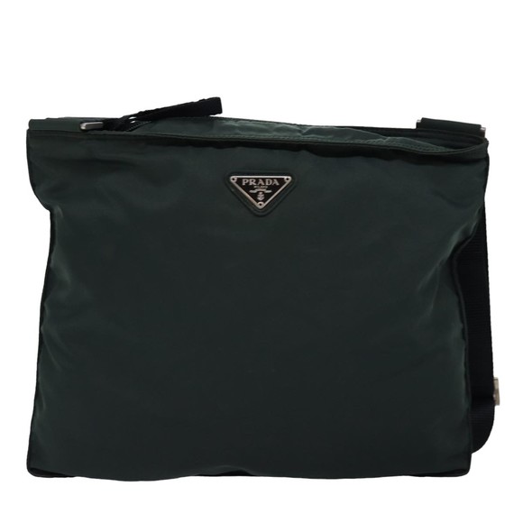 PRADA Shoulder Bag Nylon Khaki Auth 77345 - Picture 13 of 16